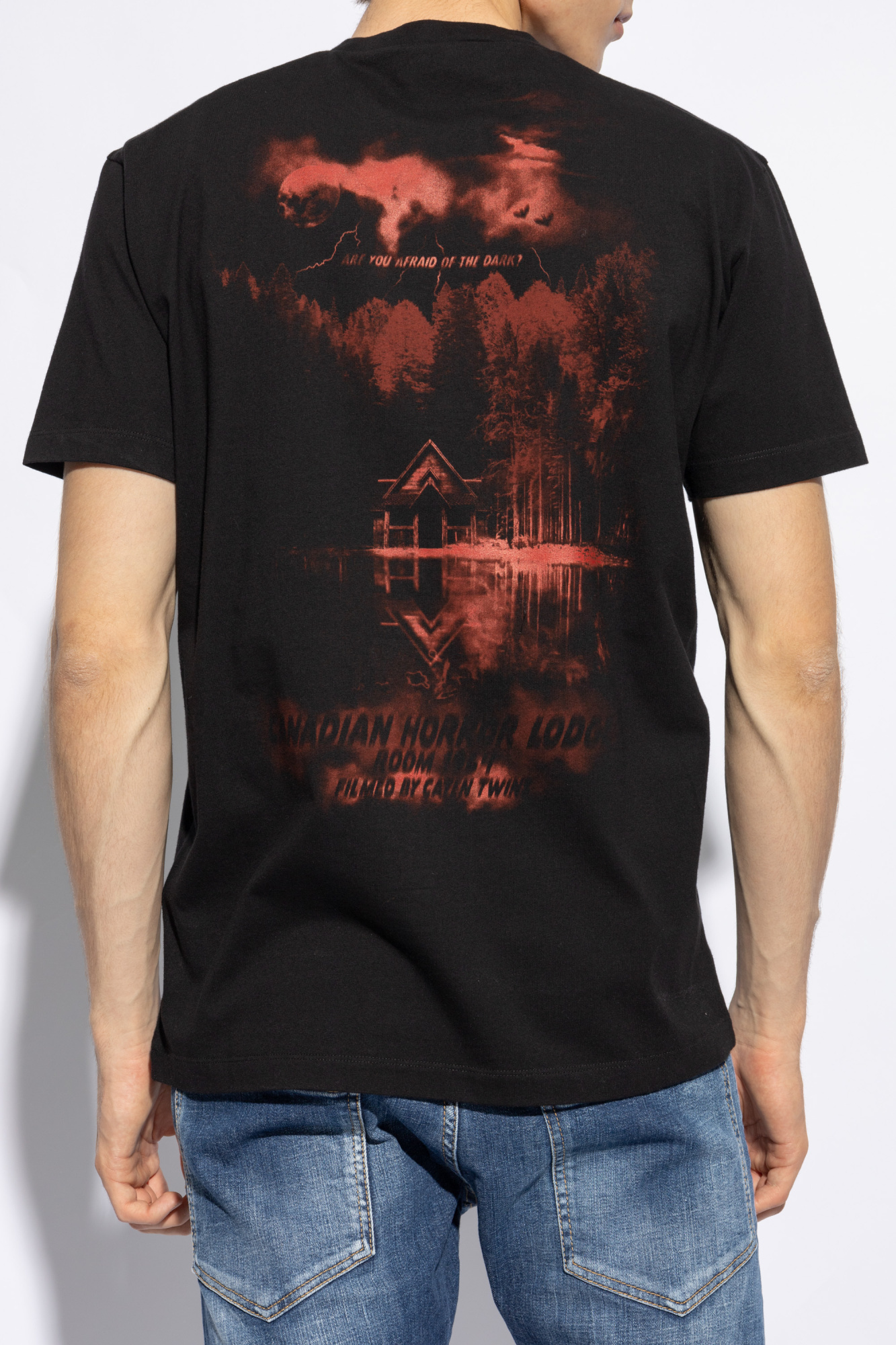 Dsquared2 Graphic-print Cotton T-shirt In Black