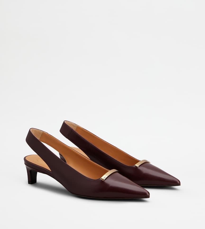 Tod's Pointed High Heels In Brown