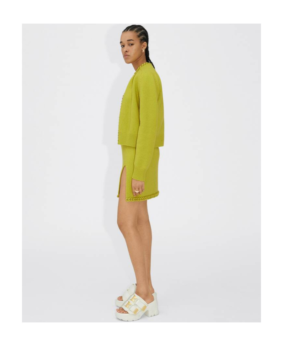 Bottega Veneta Crew-neck Short-sleeved T-shirt In Yellow