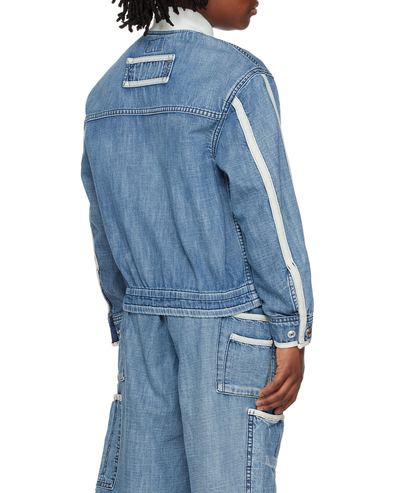 Diesel Jschut-j Denim Jacket In Blue