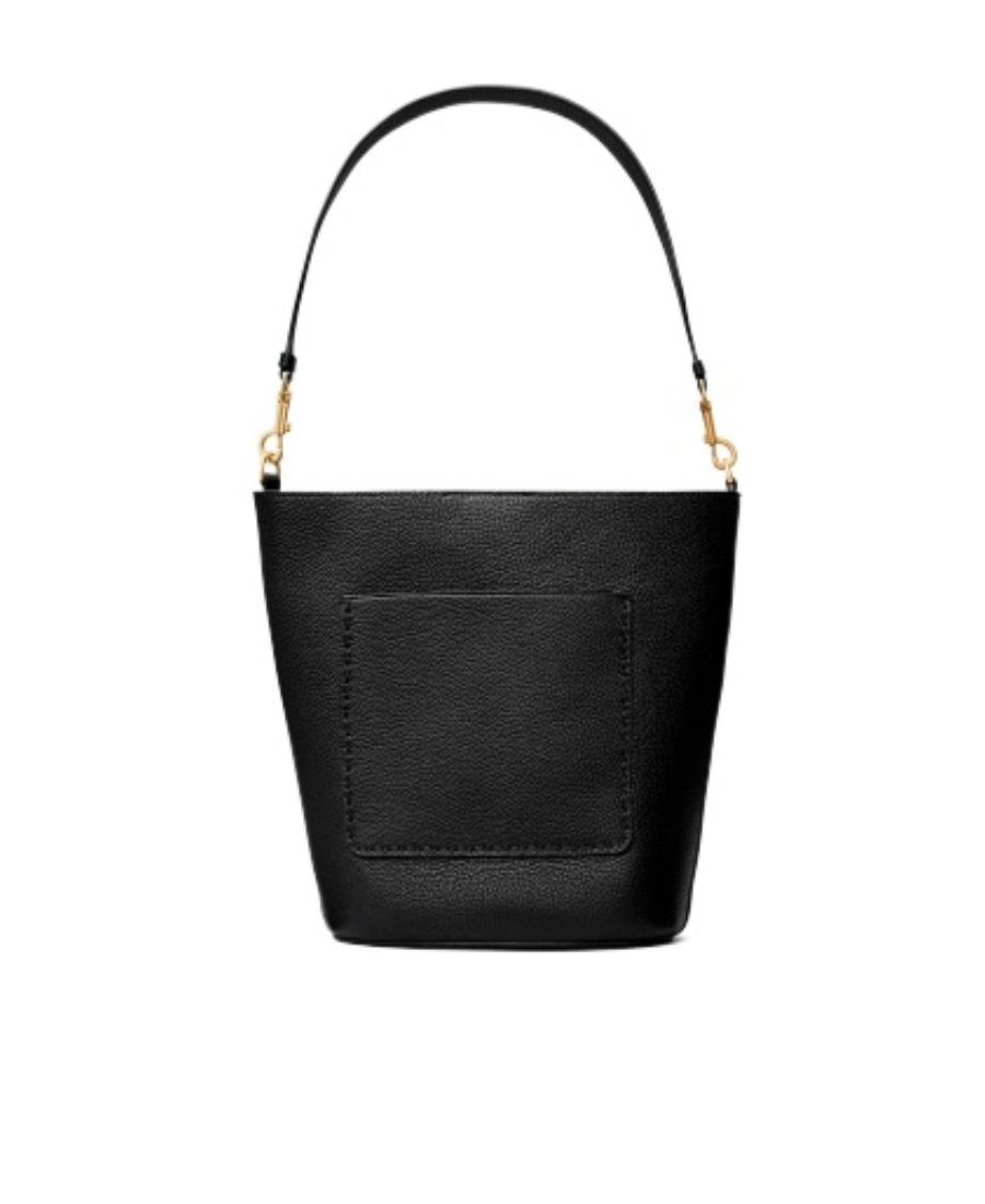 TORY BURCH MCGRAW EMBOSSED-LOGO BUCKET BAG