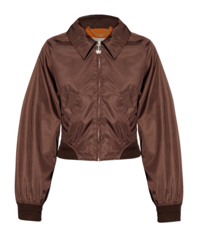 Victoria Beckham Long-sleeved Casual Jacket In Red