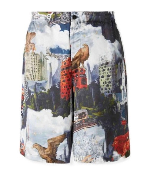 Off-white All-over Printed Bermuda Shorts In Multi