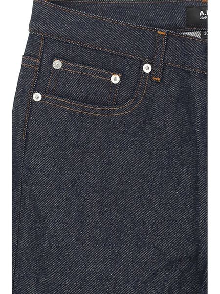 Apc A.p.c. Mens Martin Stonewashed Black Denim Jeans In Black