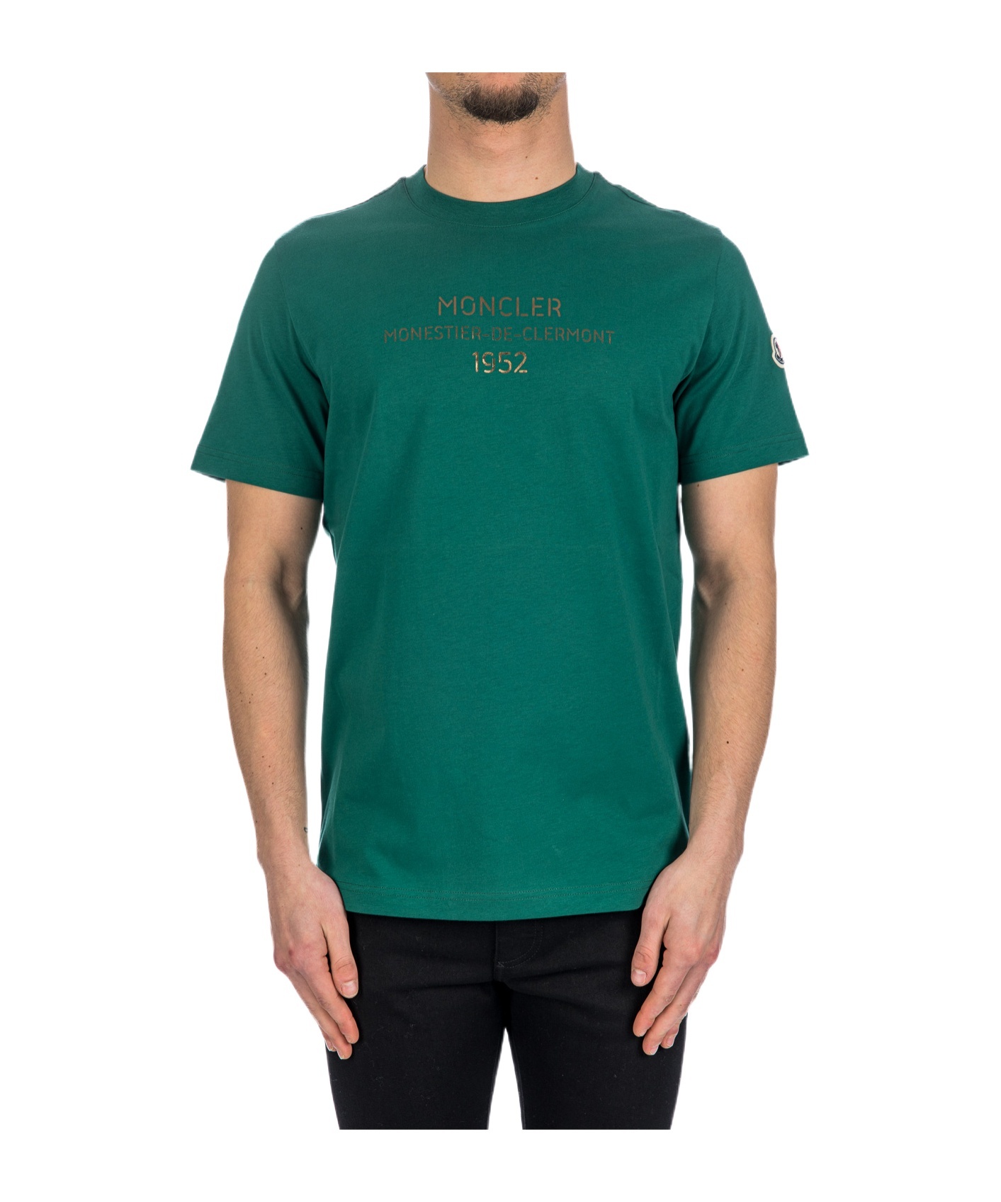 Moncler Short-sleeved T-shirt In Green