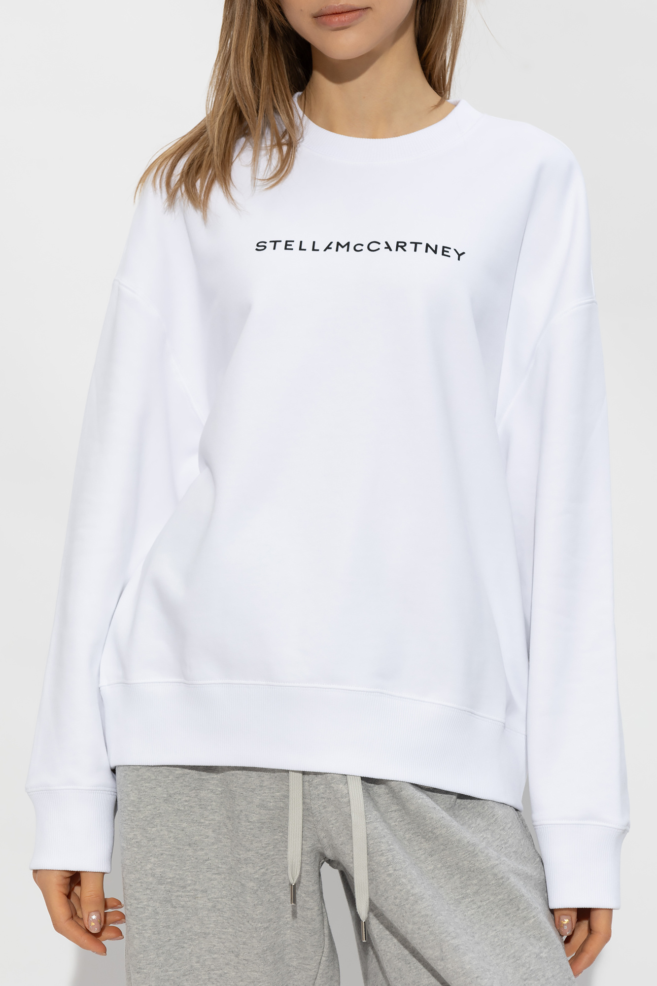 STELLA MCCARTNEY STELLA MCCARTNEY LOGO PRINTED CREWNECK SWEATSHIRT