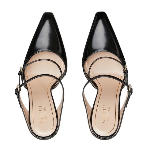 Shop Gucci Women's Wedge Mule In Black