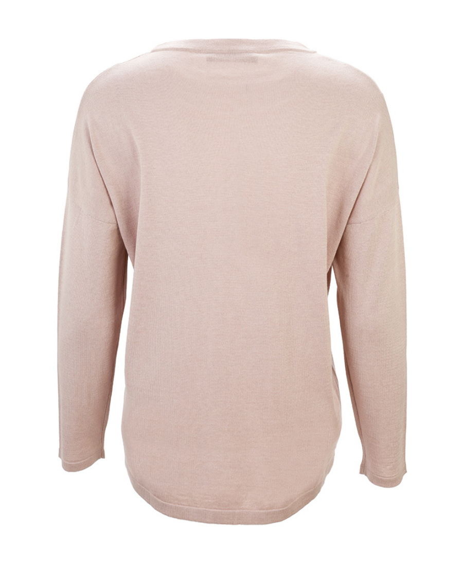 Weekend Max Mara Round-neck Long-sleeved Pullover In Nude