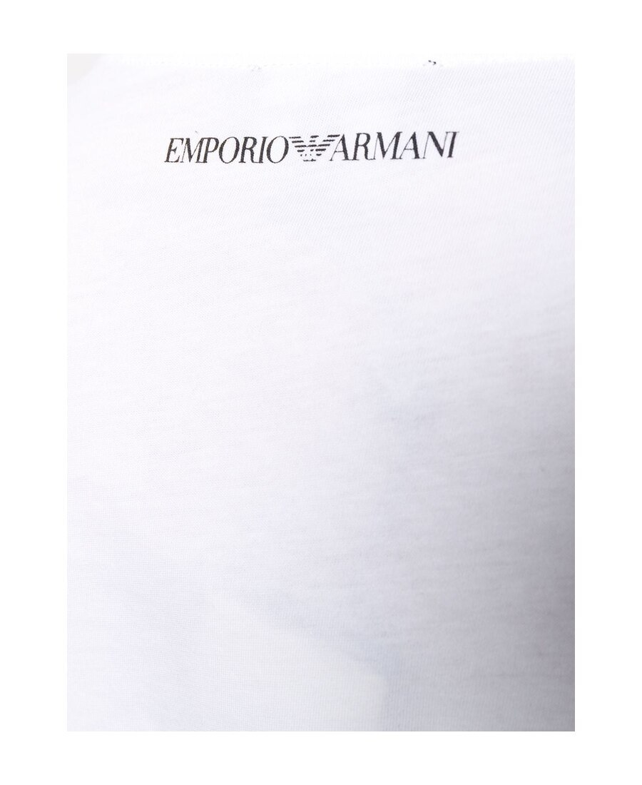 Emporio Armani Curved Logo T-shirt In White