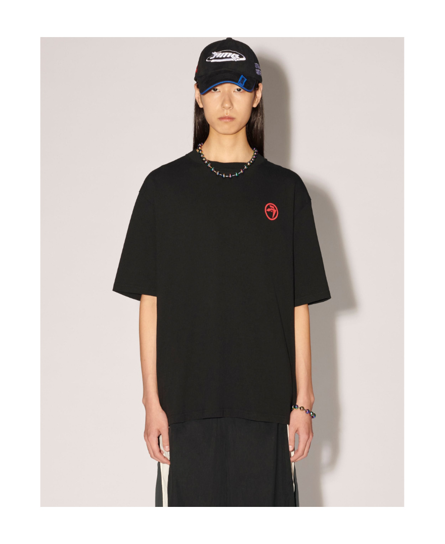 Ambush Records-print Cotton T-shirt In Black