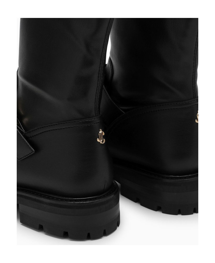 Jimmy Choo Biker Ii Over-the-knee Boots In Black