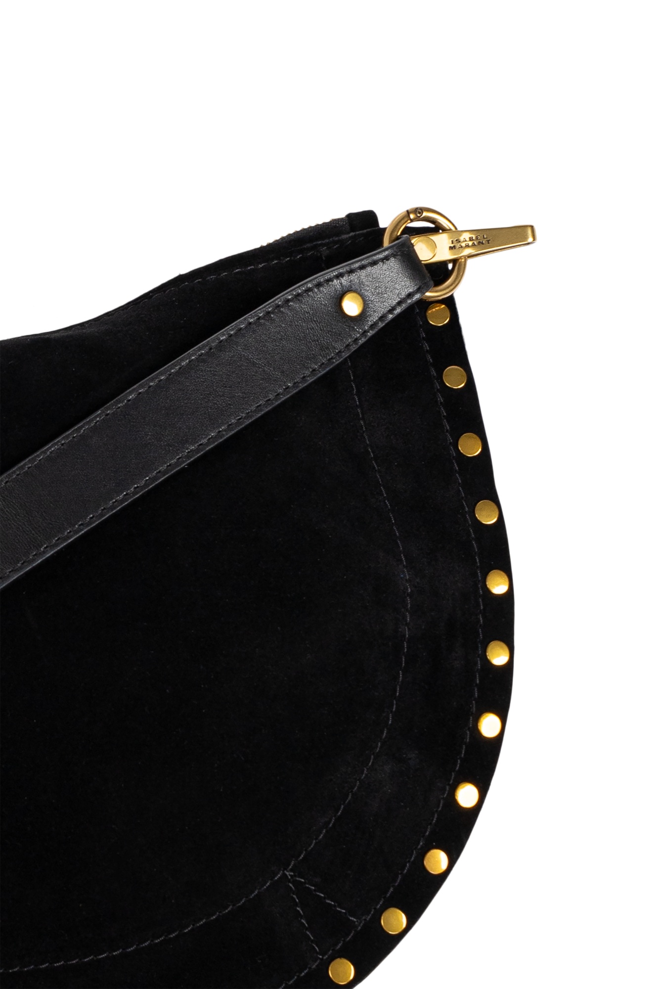 Isabel Marant Kanao Suede Cross-body Bag In Black