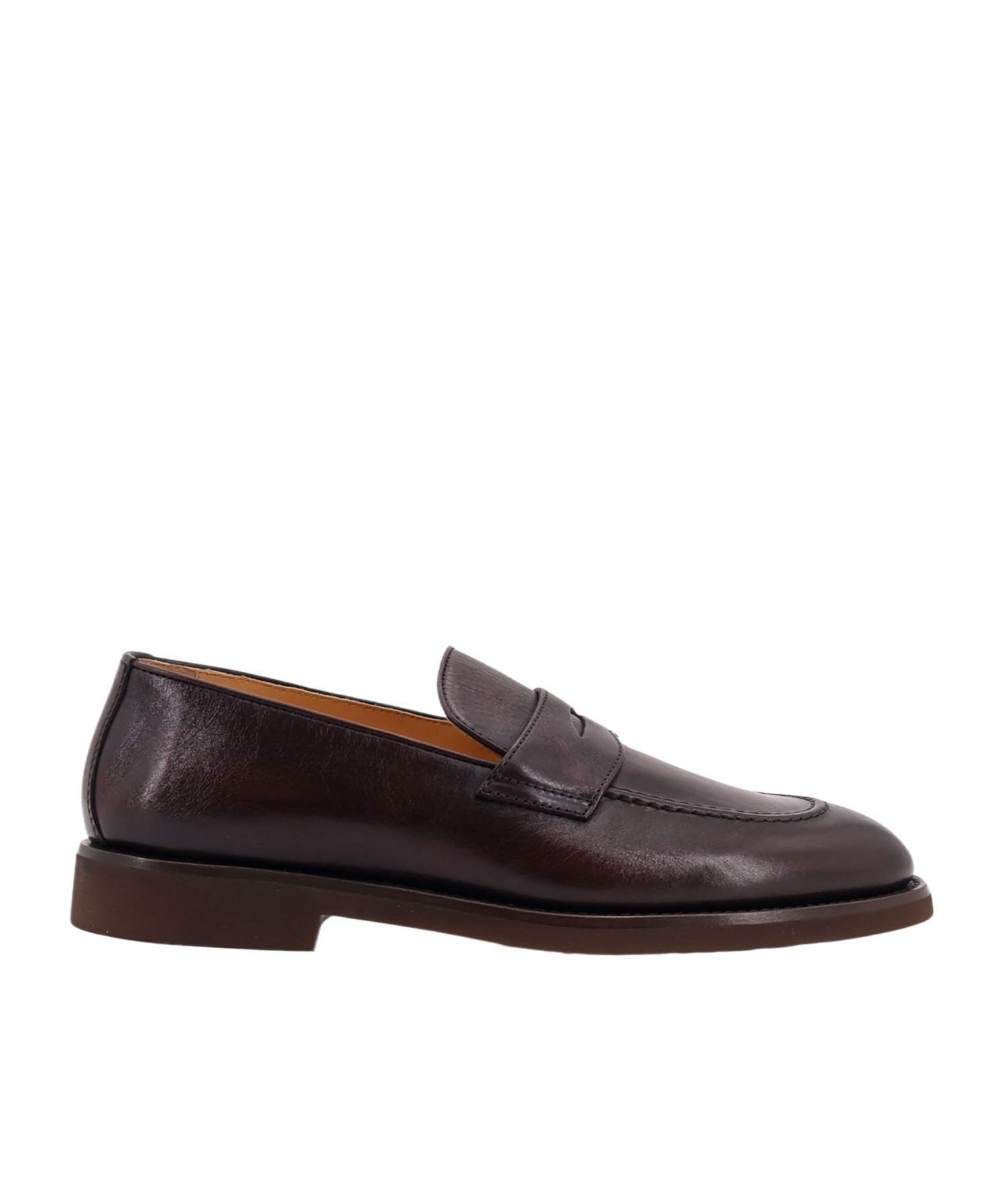 Brunello Cucinelli Round Toe Loafers In Blue