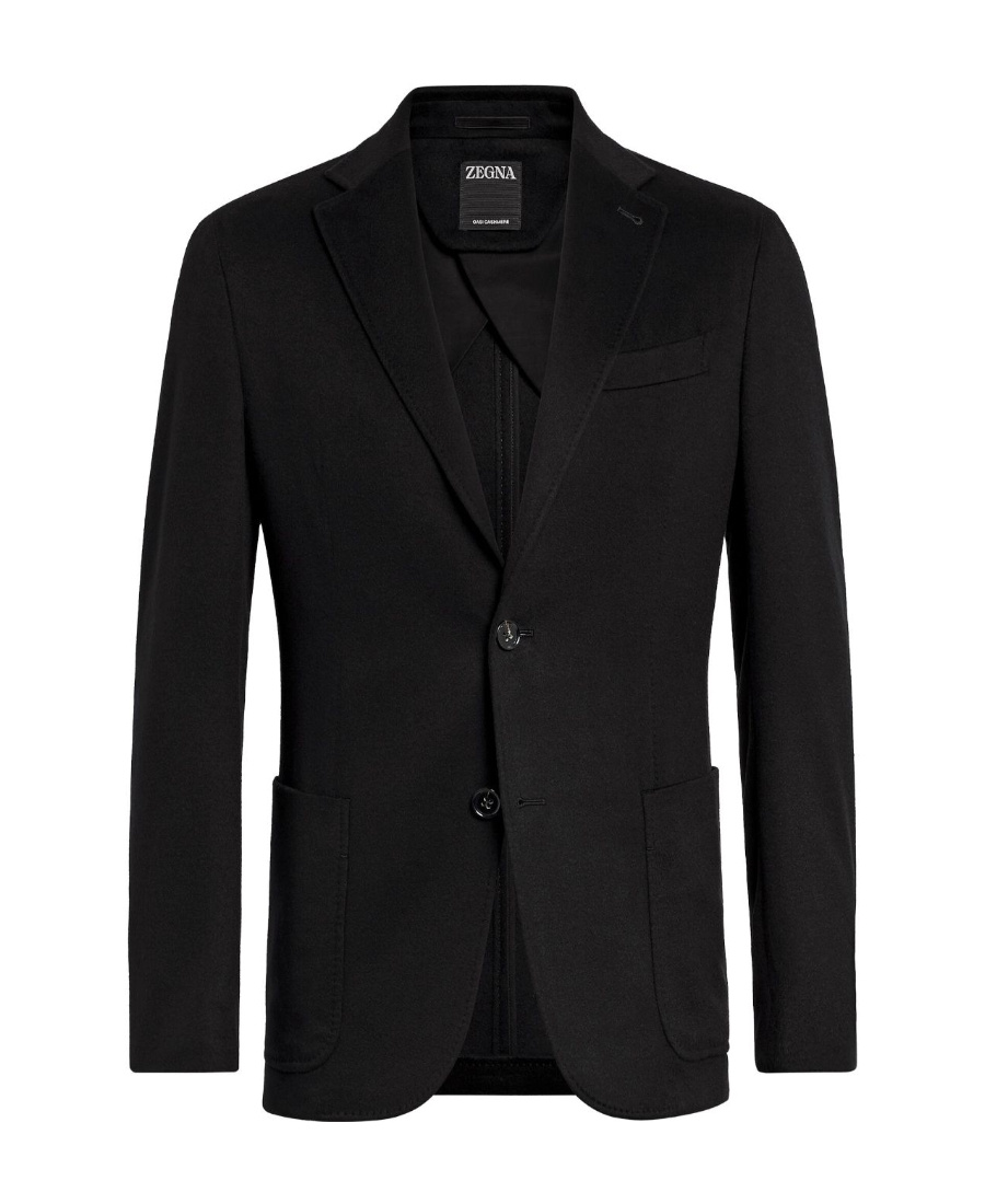 Zegna Veste Chemise En Oasi Cashmere Noire In Black