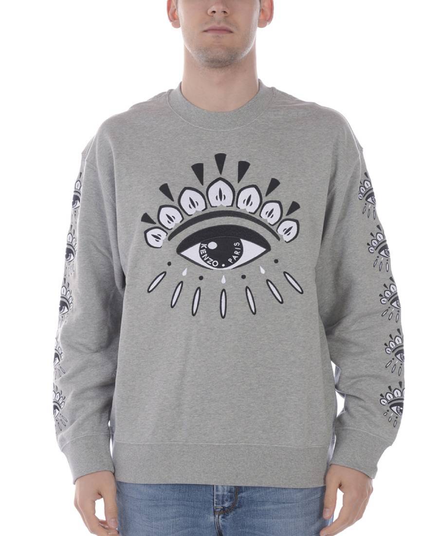 Kenzo Printed Pattern Sweater In Gray