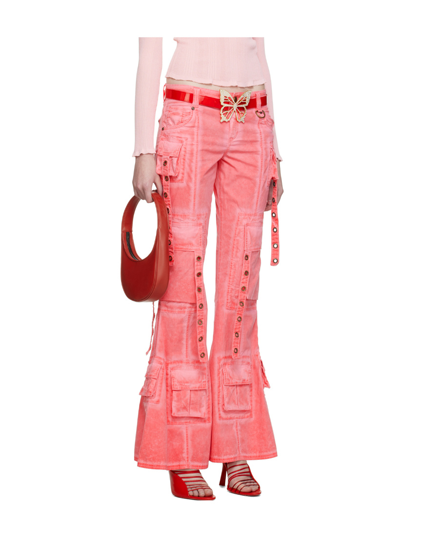 Blumarine Ssense Exclusive Pink Trousers In Pink