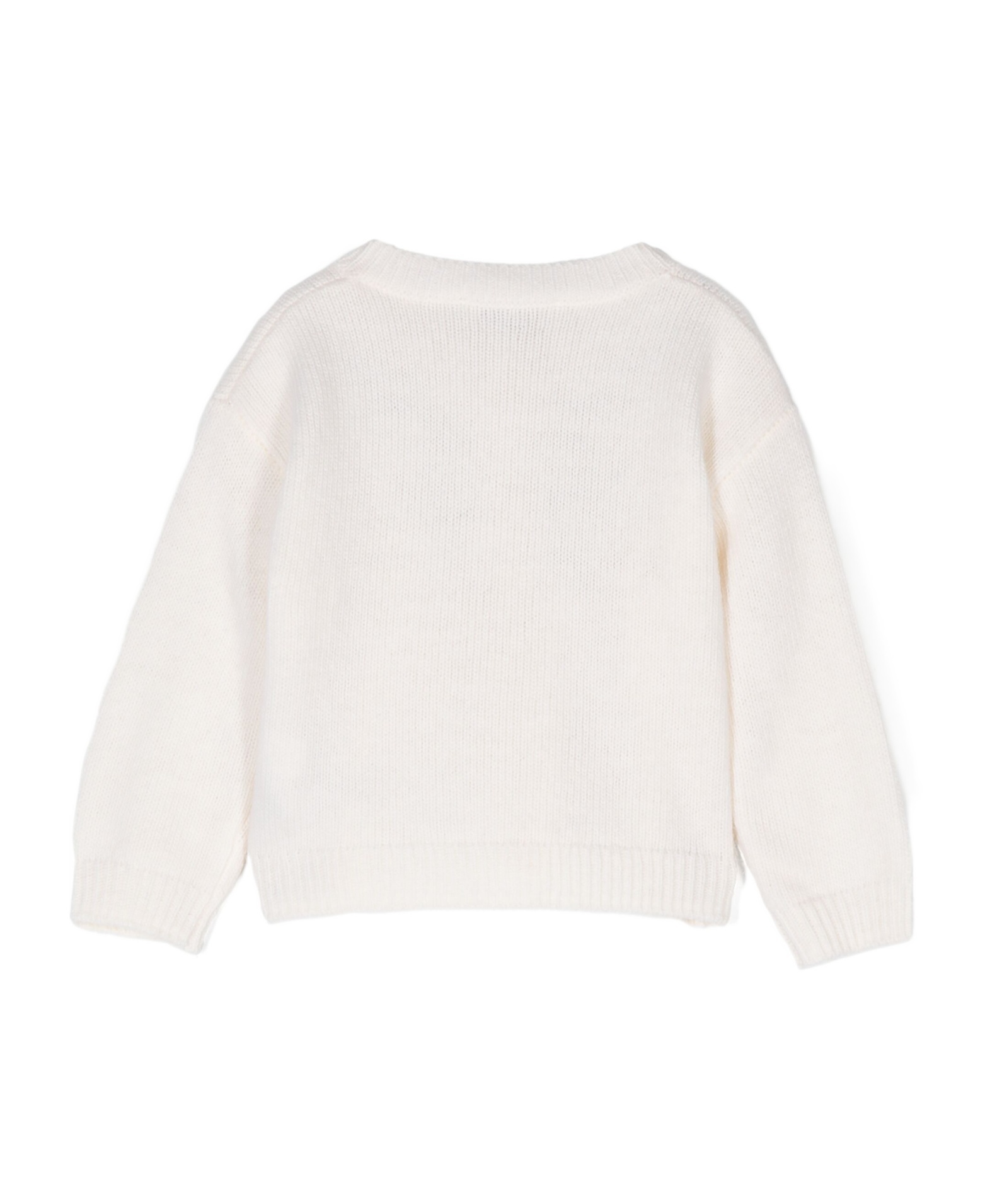 Il Gufo Floral-embroidered Cardigan In White