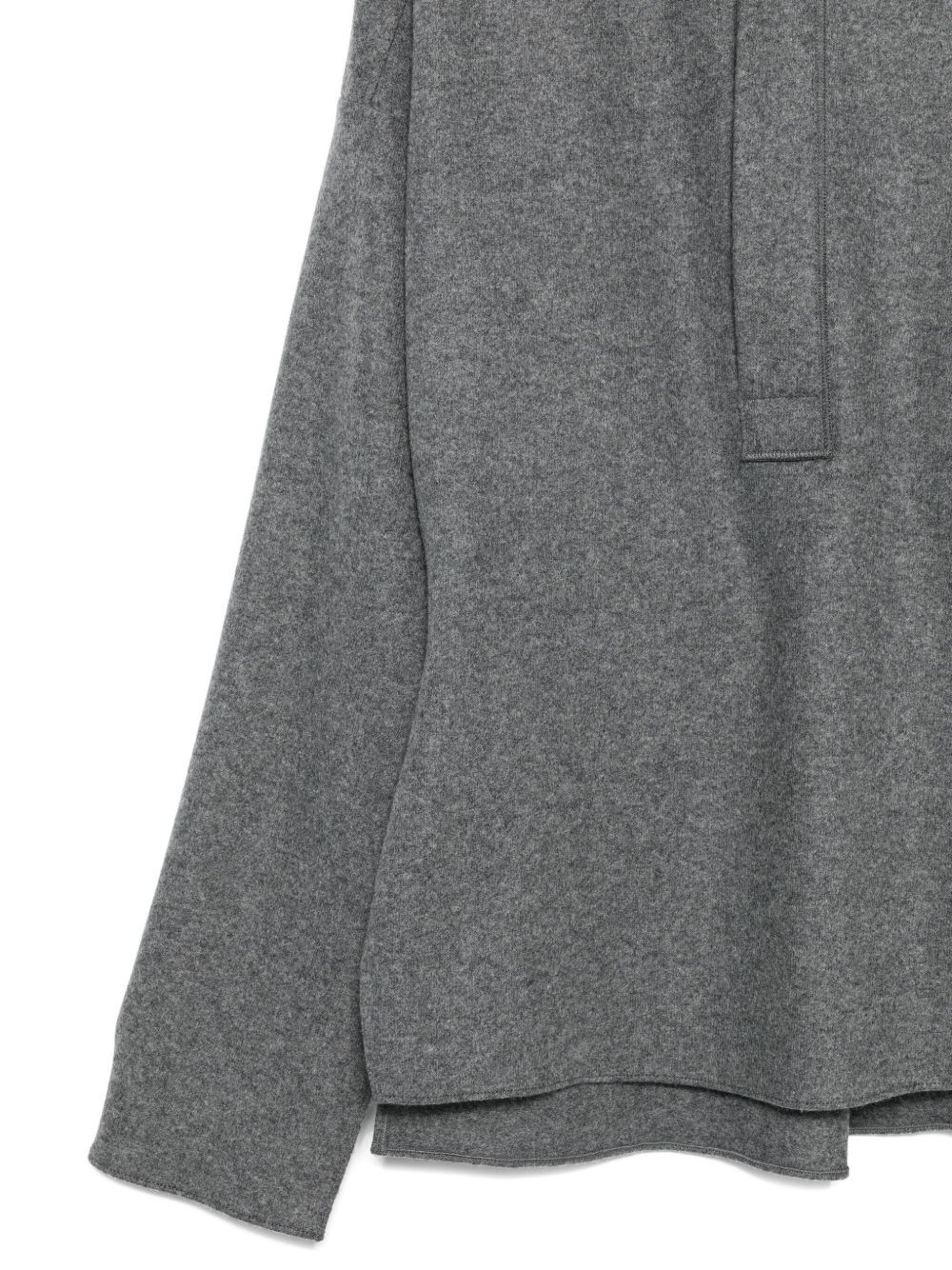 Victoria Beckham Long-sleeved Sweater In Gray