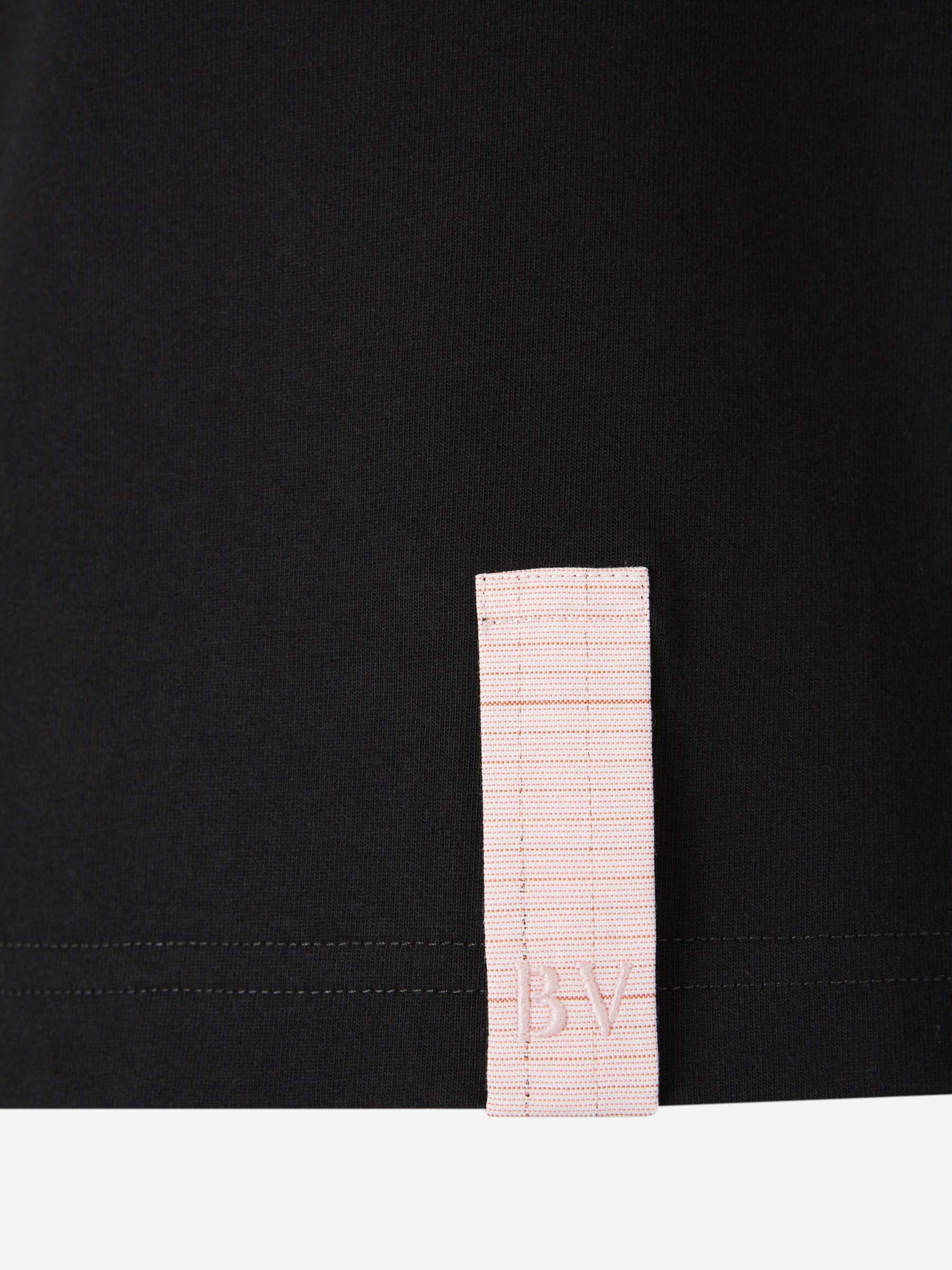 Bottega Veneta Navy Cotton Classic T-shirt In Black