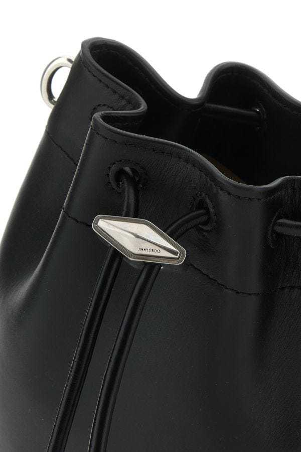 Jimmy Choo Logo Shoulder Bag In Black