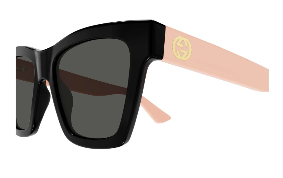 Gucci Sonnenbrille Mit Eckigem Gestell In Black