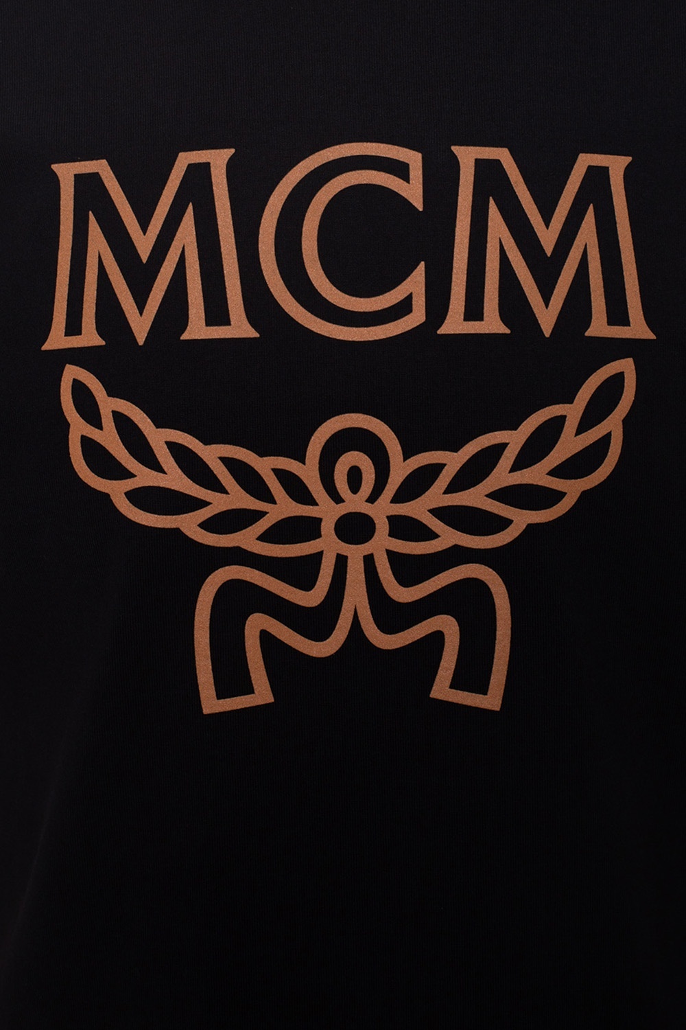 Shop Mcm Logo Printed T-shirt In Black