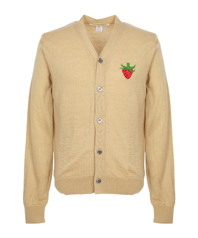 Comme Des Garçons Long-sleeved Cardigan In Neutral