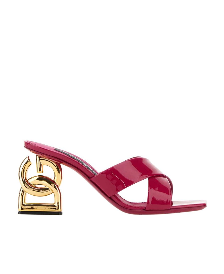 Dolce & Gabbana 3.5 75mm Dg-heel Sandals In Red