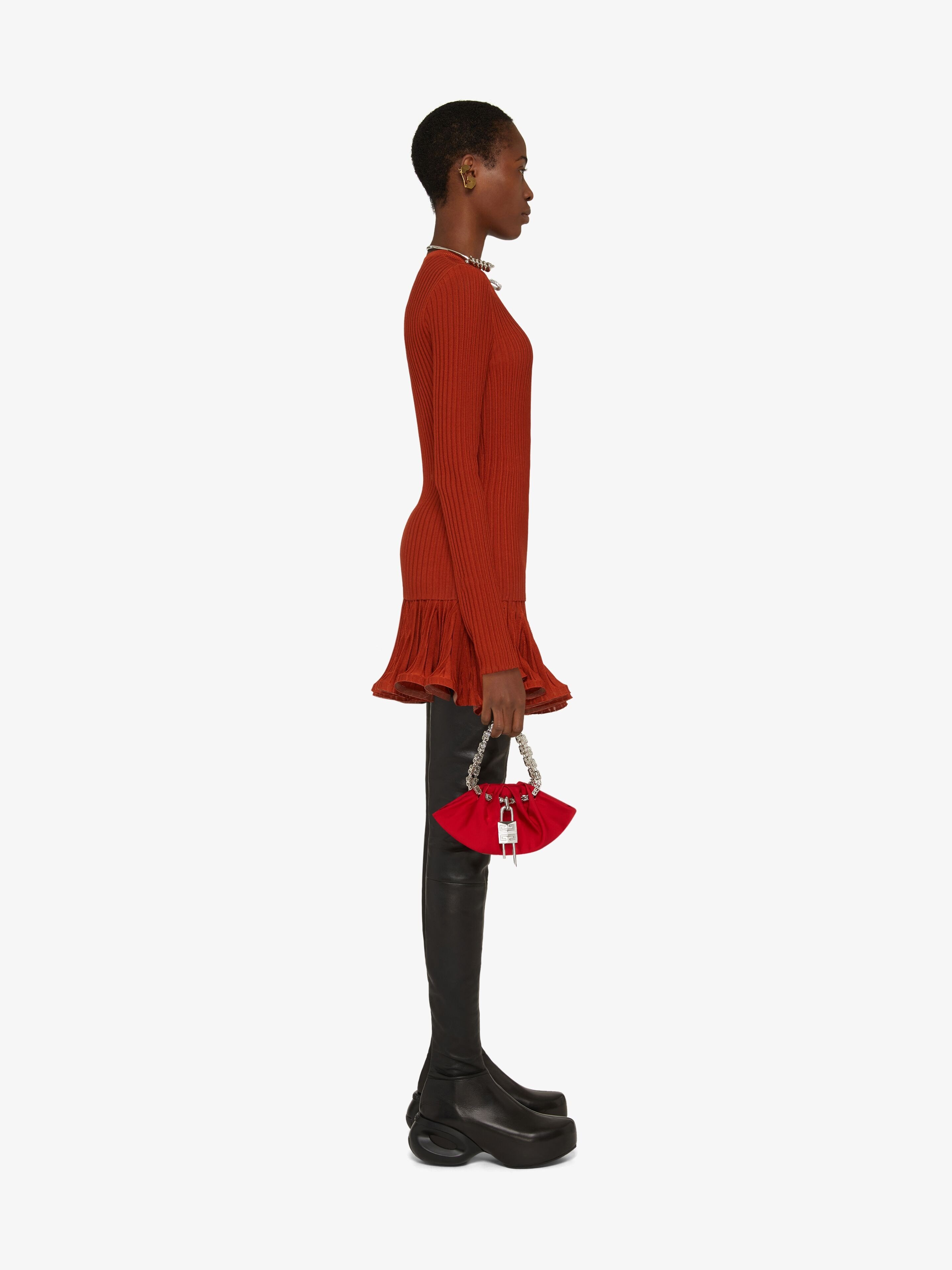 Givenchy Rib Sweater In Red