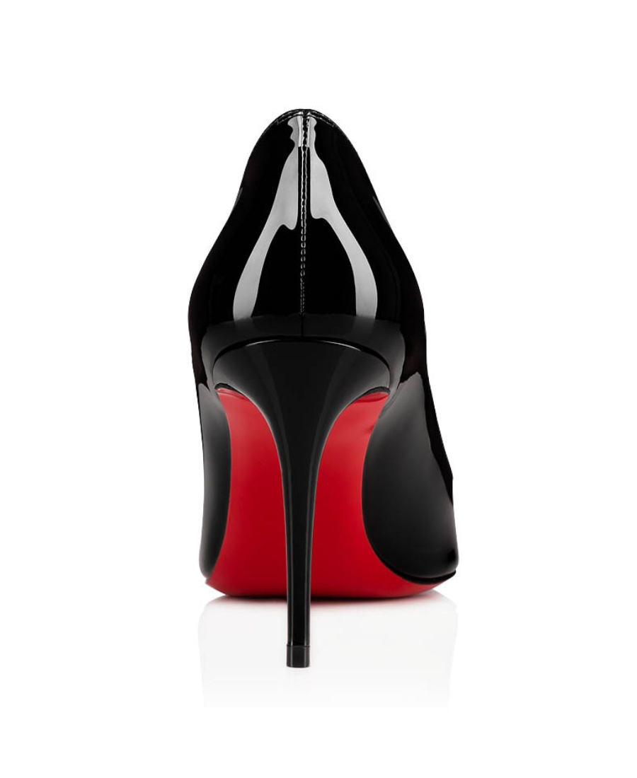 Christian Louboutin Apostrophatoric 80 Black Leather Pumps In Black