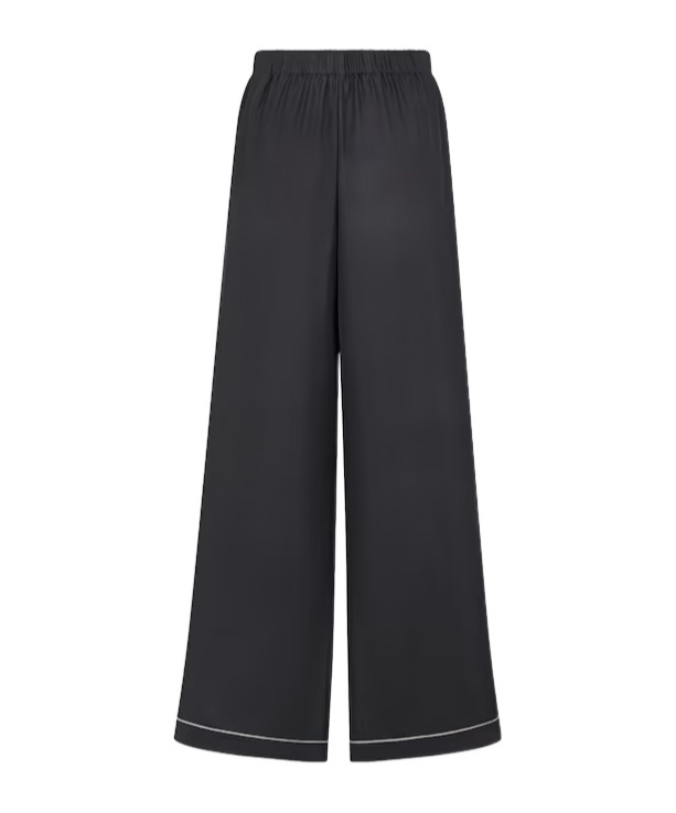 Dior Elastic Waist Casual Pants In Black