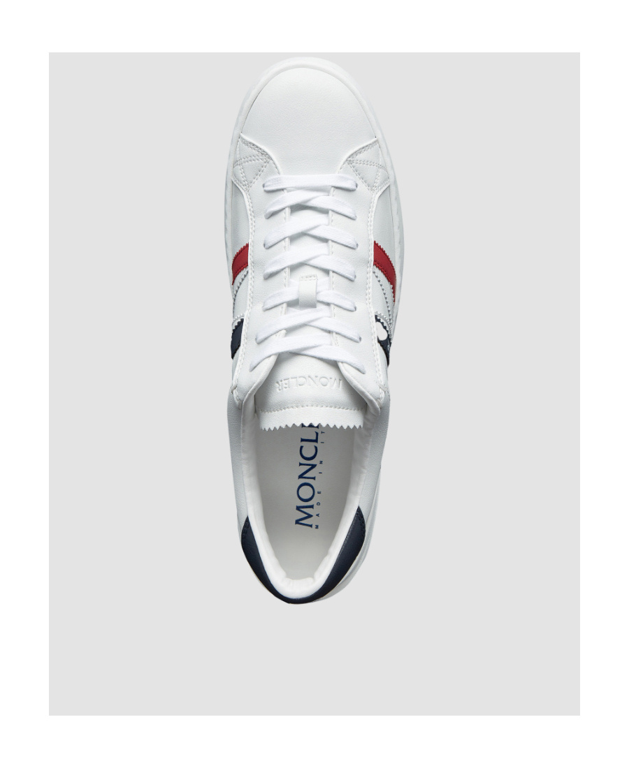 Shop Moncler Monaco M Low-top Casual Sneakers In White