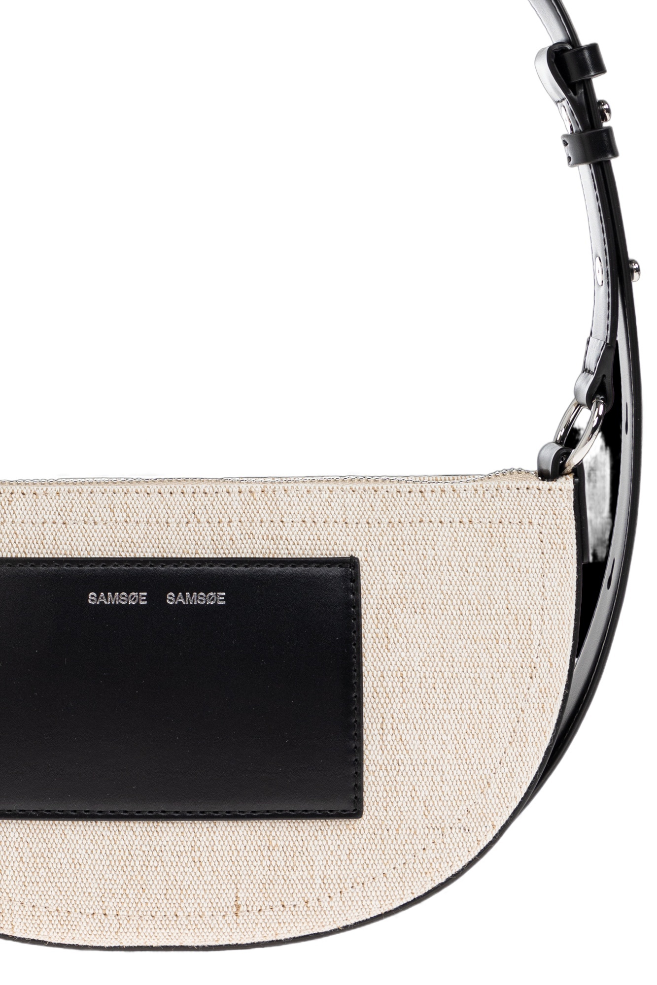 Samsoe & Samsoe Samoon Logo-embossed Shoulder Bag In White