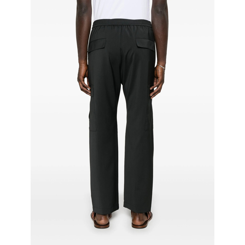 Shop Barena Venezia Elastic Waist Casual Pants In Black
