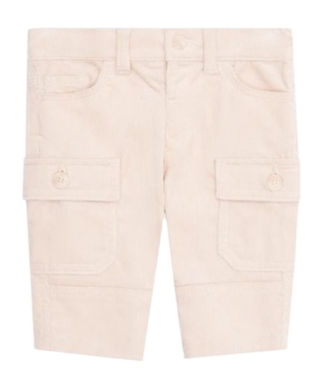 Emporio Armani Corduroy Tapered-leg Chinos In White