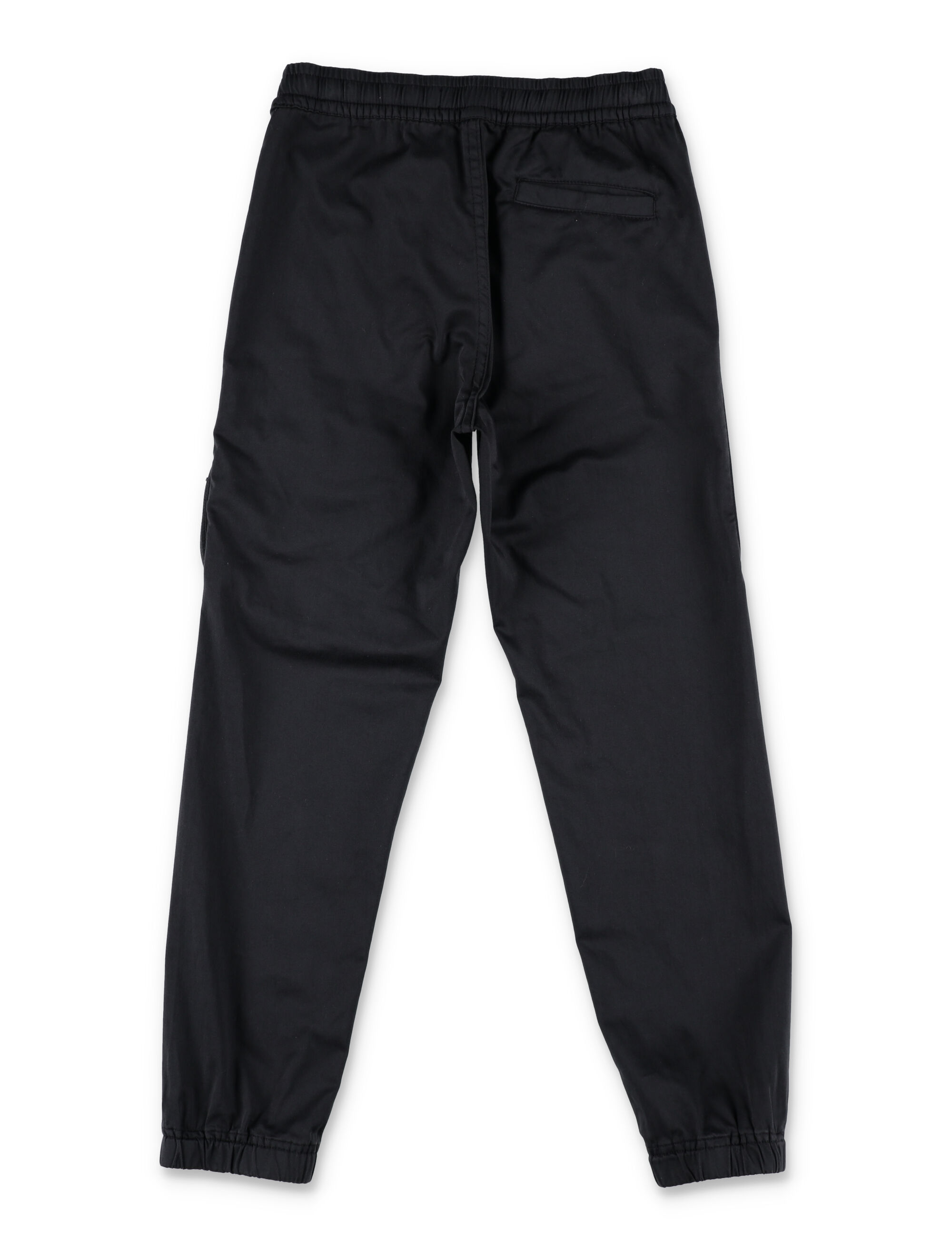 Stone Island Compass-patch Casual Trousers In Black