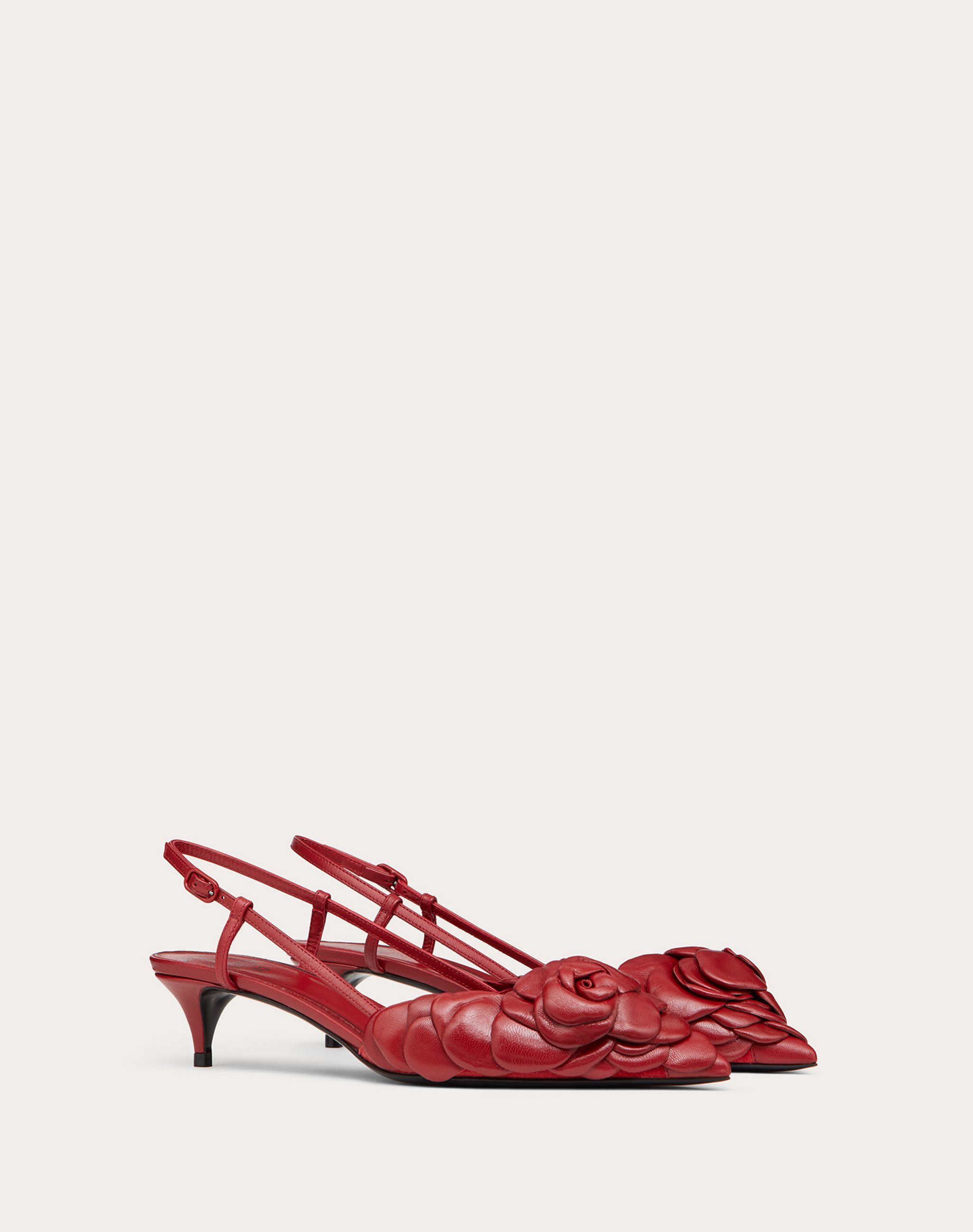 Valentino 03 Rose Edition 40mm Slingback Pumps In Red