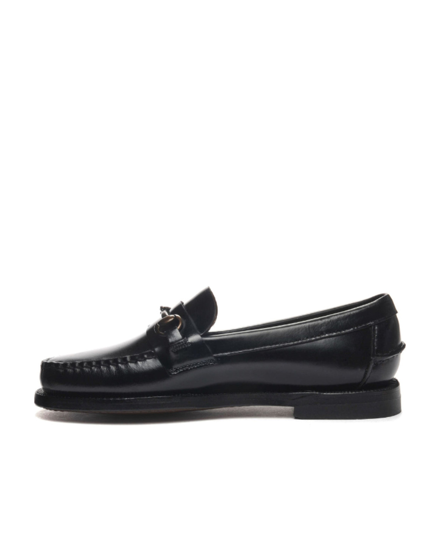 Sebago Horsebit-detail Leather Loafers In Black