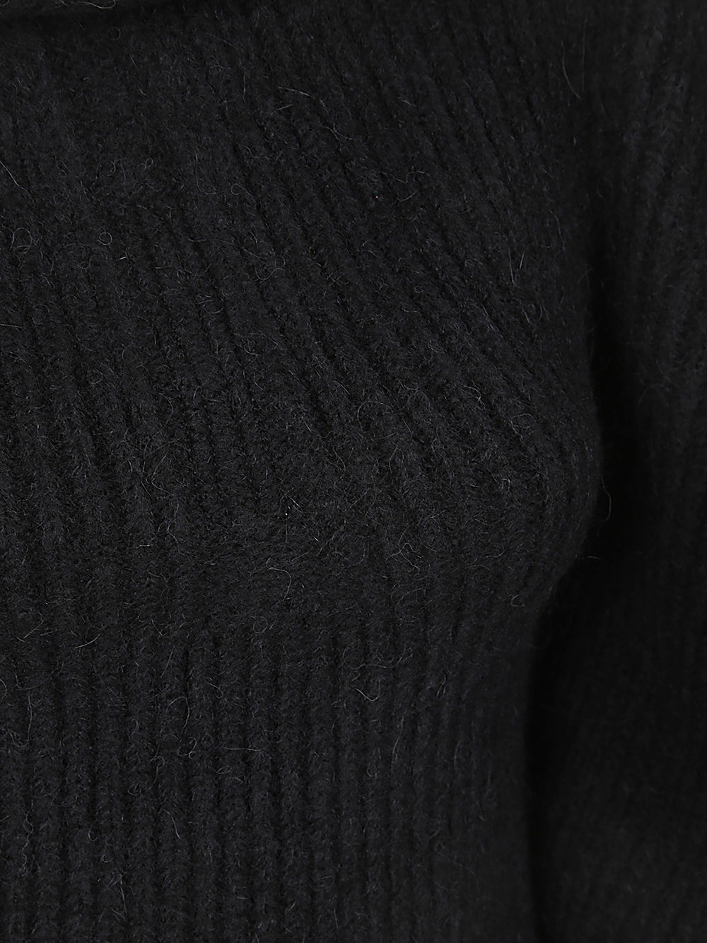 Rick Owens Double Banded Knit Top Clothing In Black