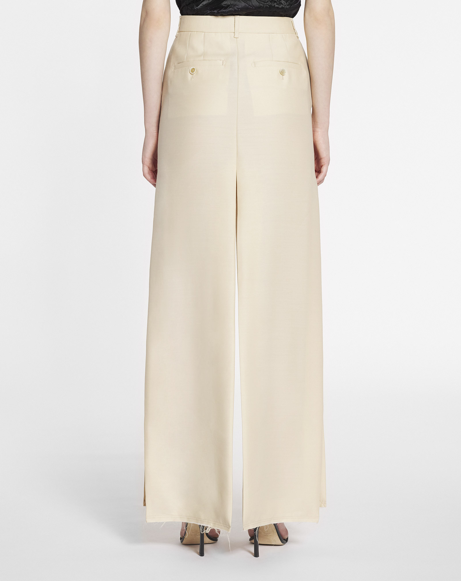 Lanvin Slits Long Skirt Skirts Beige In Nude