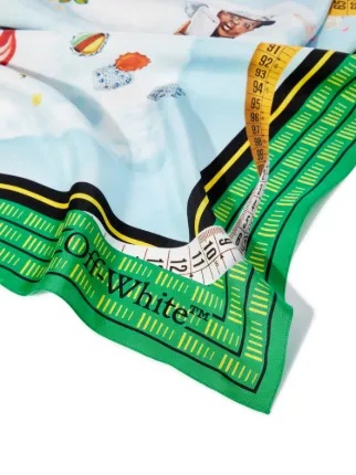 Off-white Multicolor Cloud Arrow Scarf In Multicolor