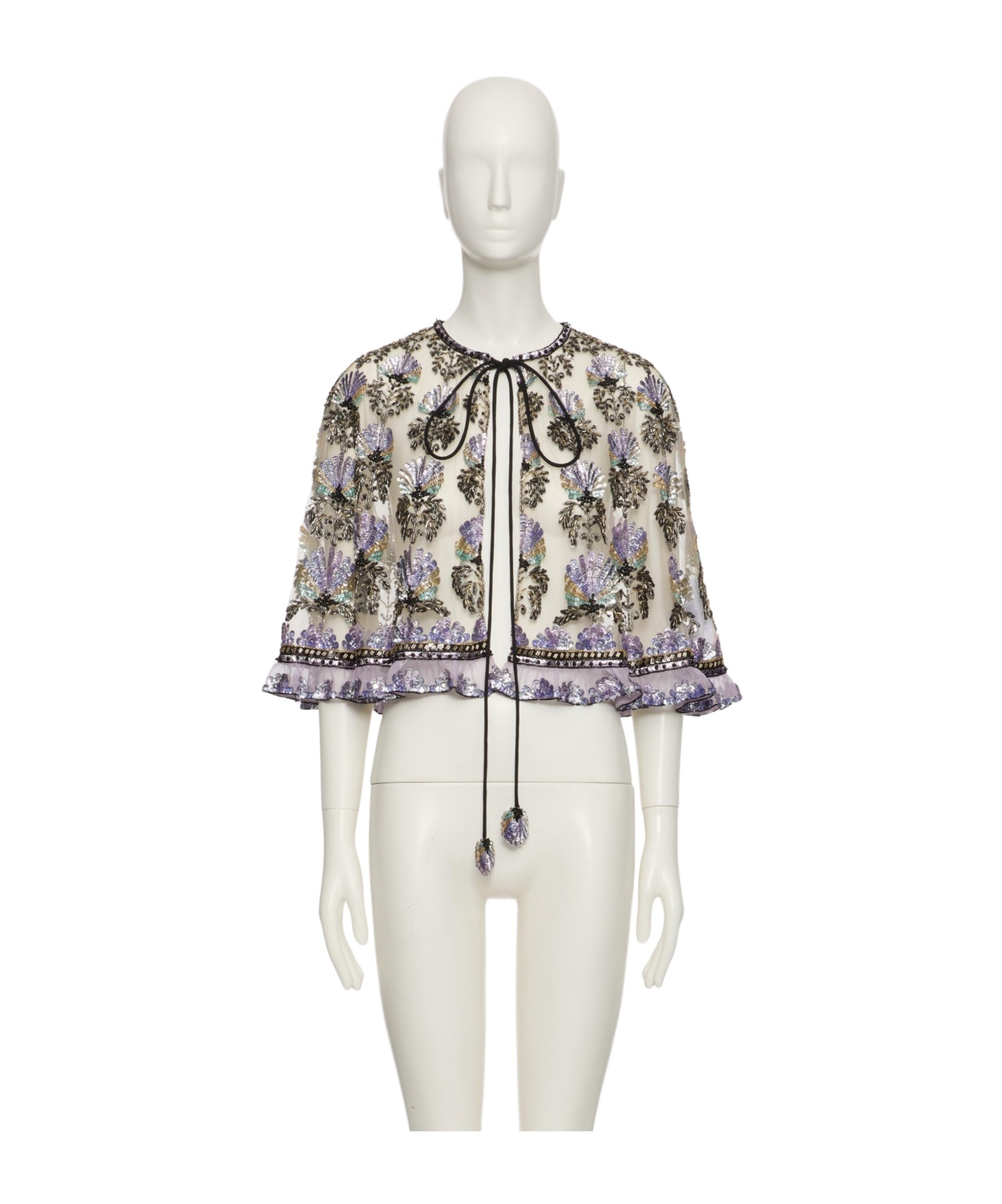 Valentino Strappy Shawl In Multi