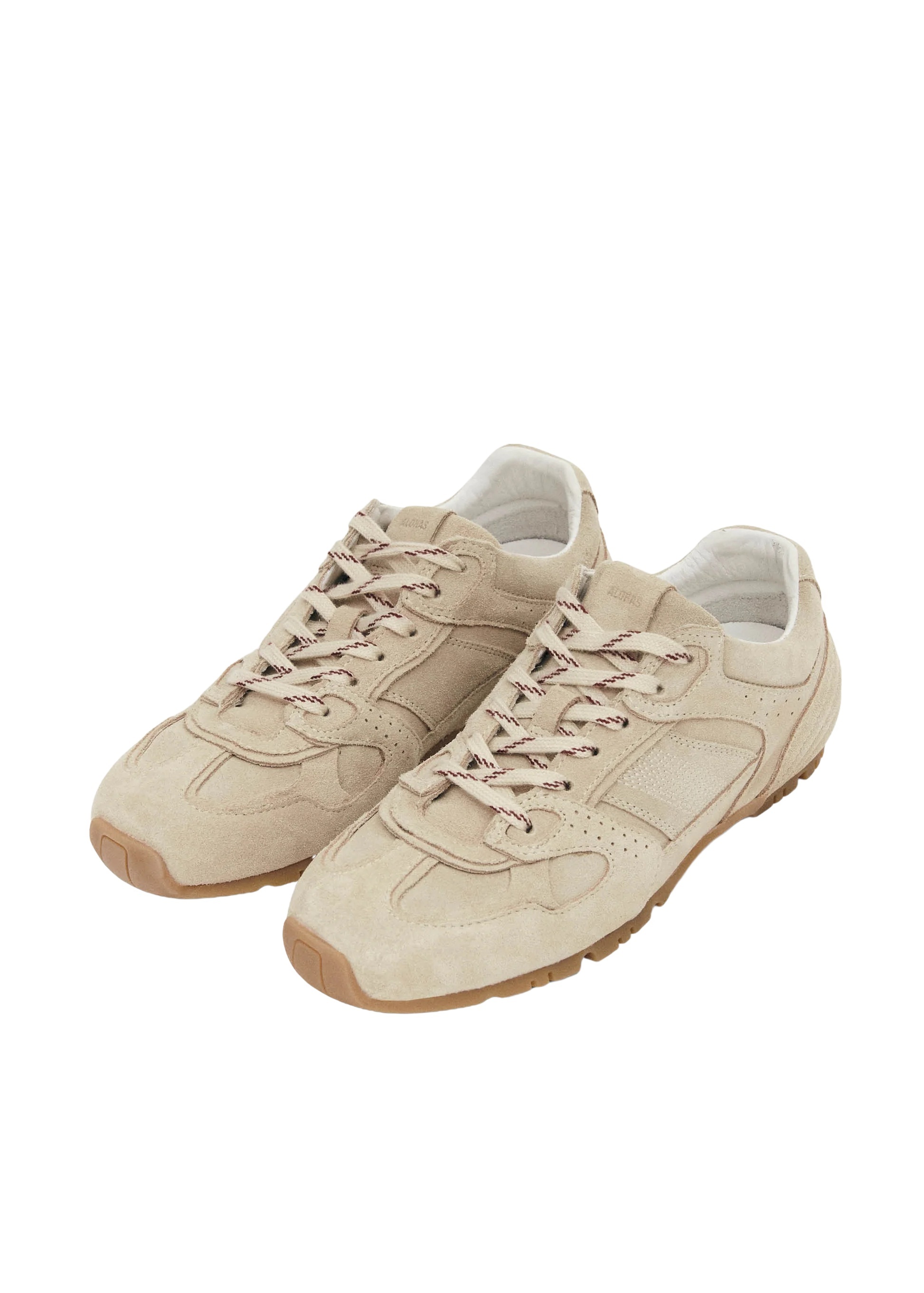 Alohas Suede Lace-up Sneakers In Neutral