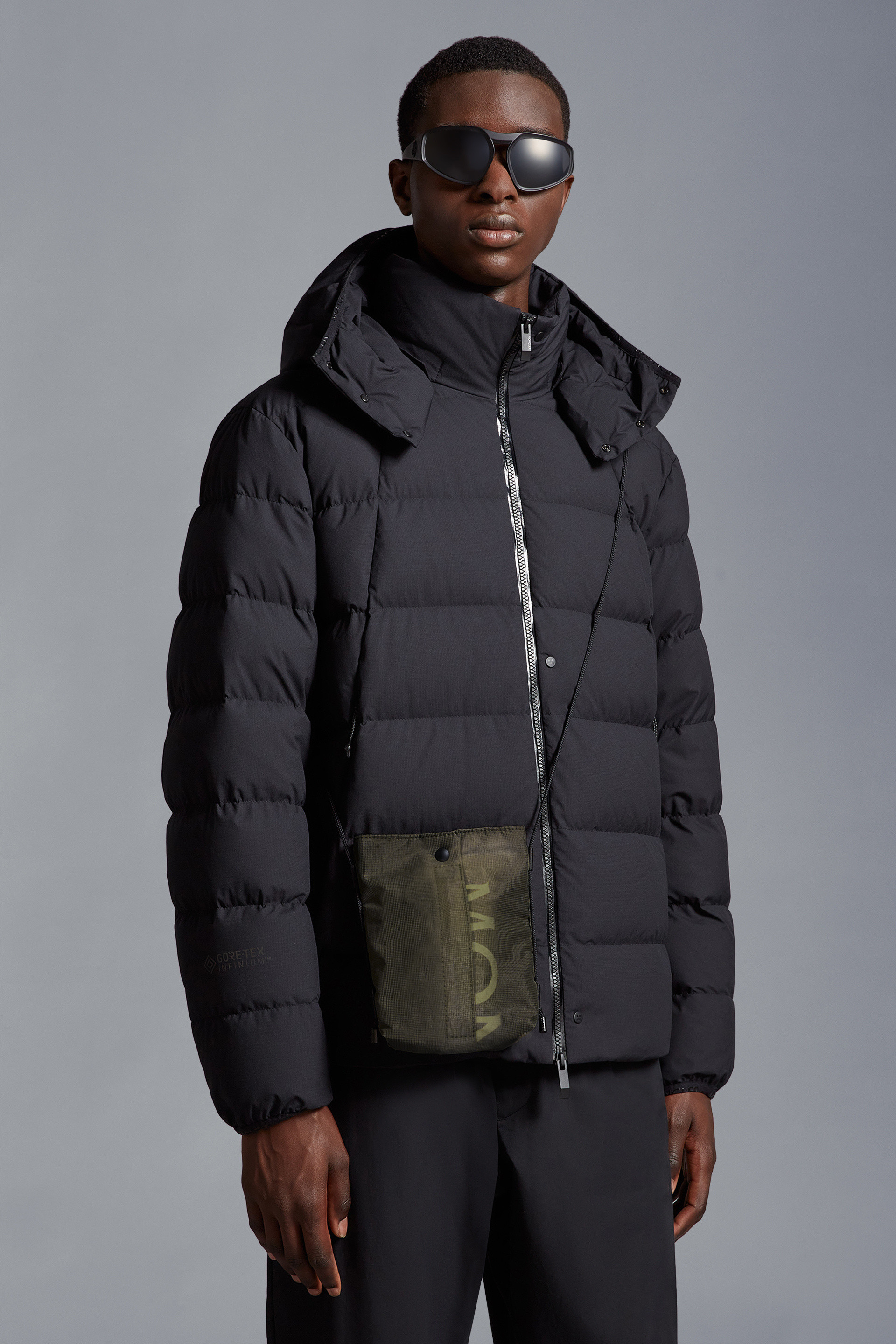 Moncler Alchemy Satchel Bag In Olive Green