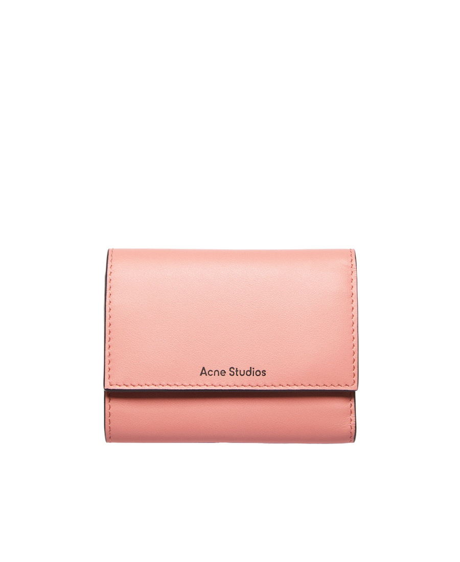 Acne Studios Folding Wallet In Pink