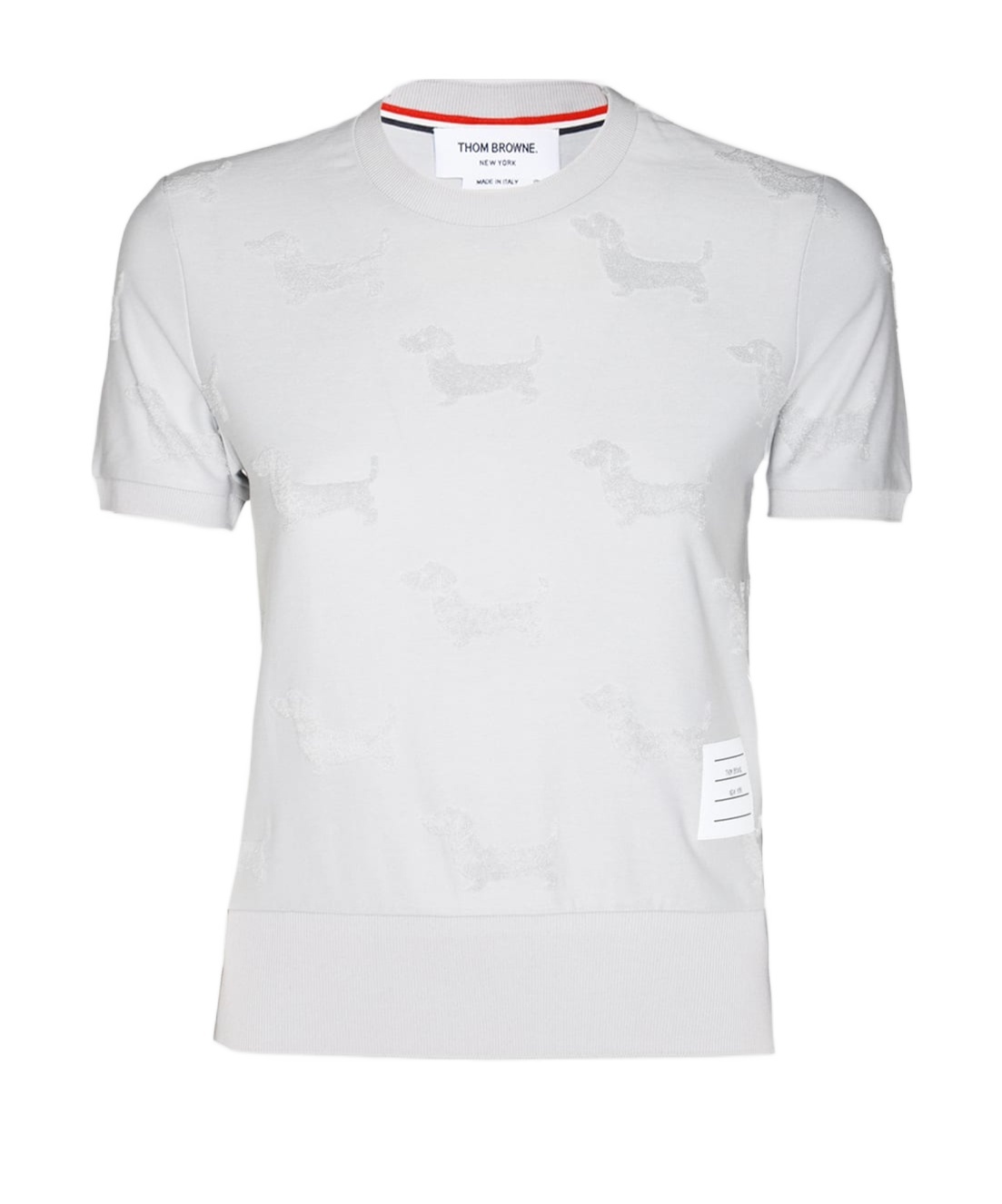 Thom Browne Hector Jacquard-terry T-shirt In White