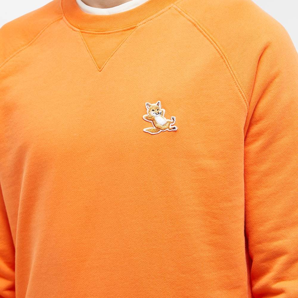 Maison Kitsuné Fox-patch Cotton Sweatshirt In Orange