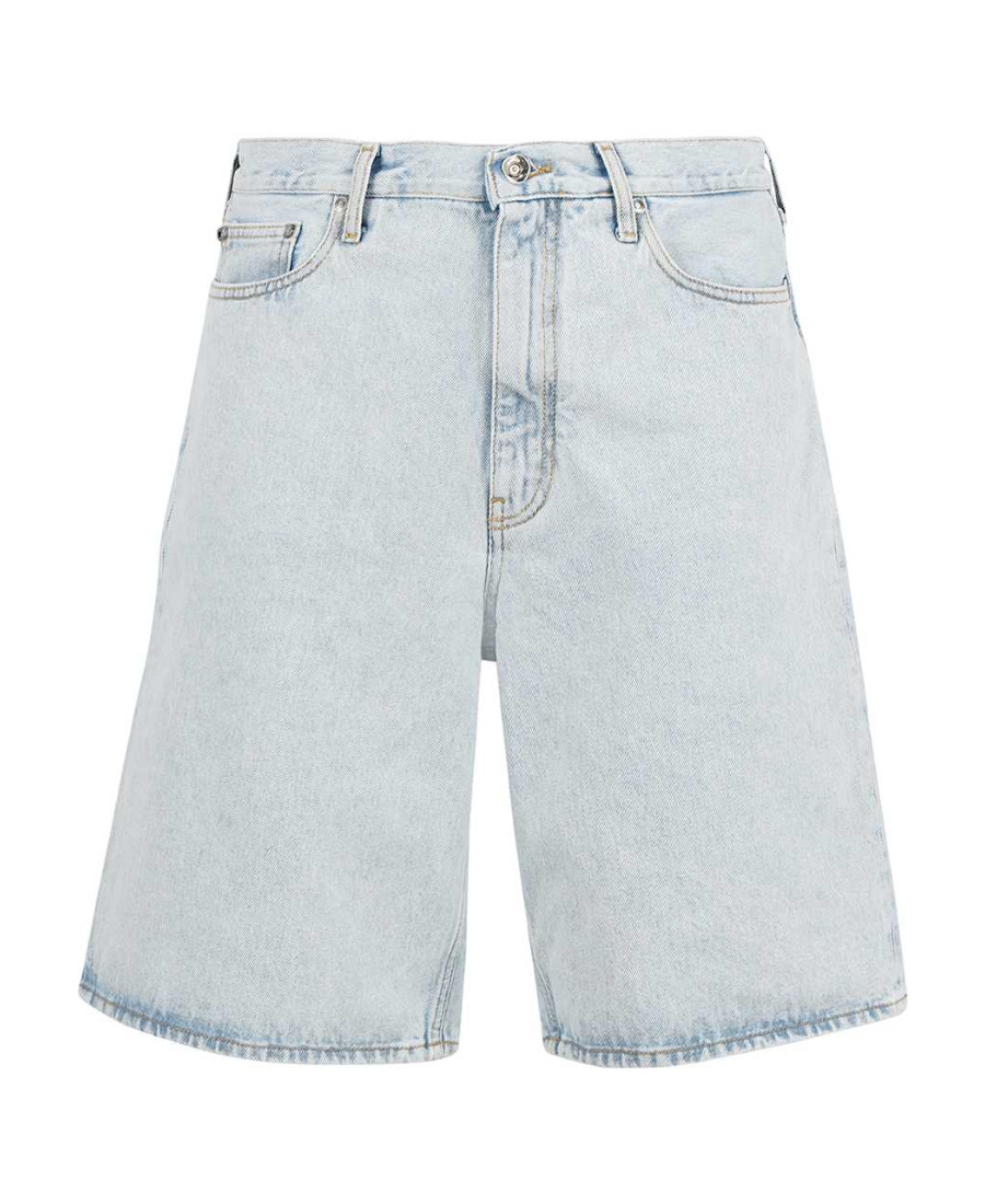 Off-white Single Arrow Skate Denim Shorts In White
