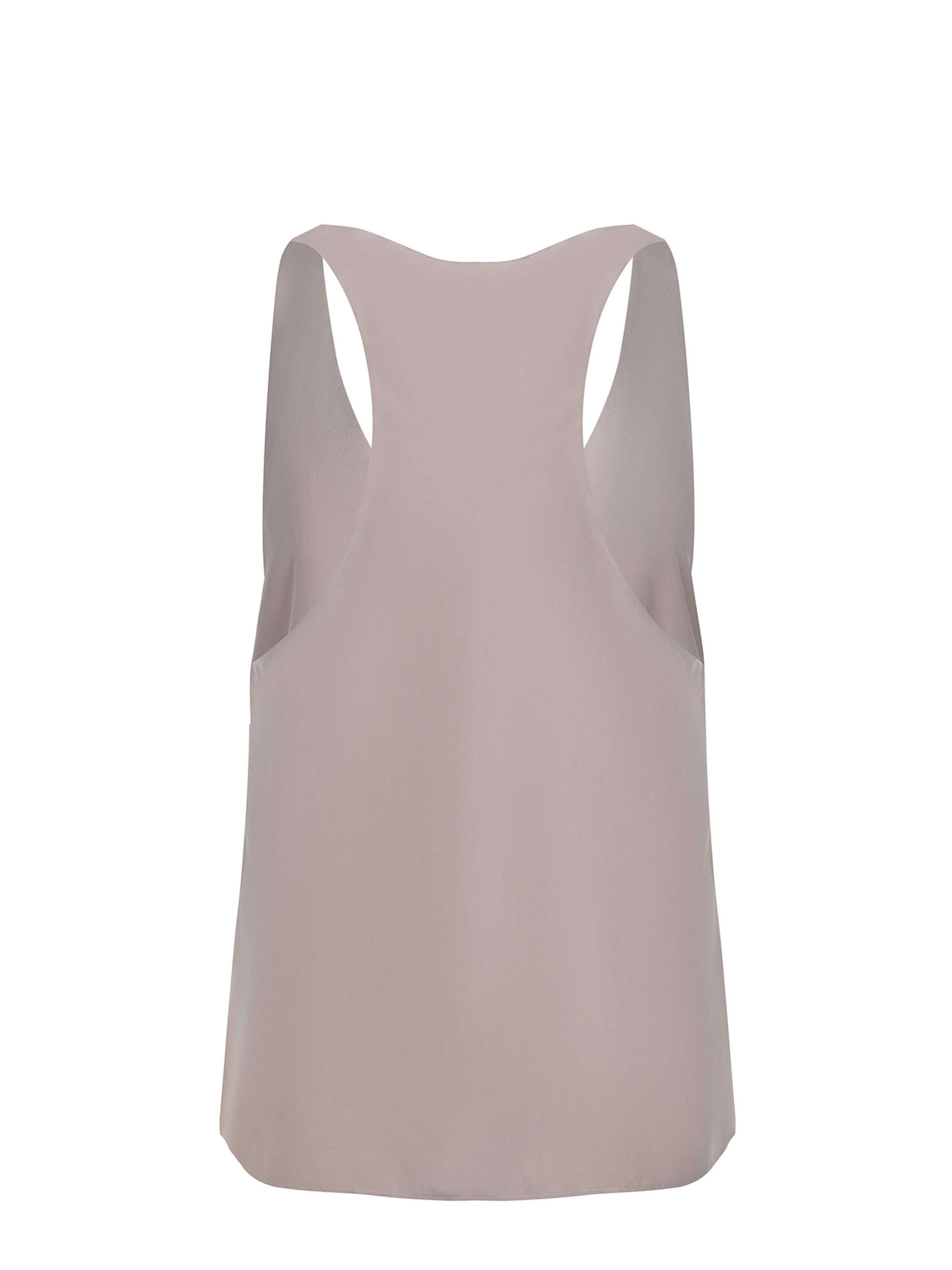 Alysi Sleeveless Tank Top In Brown