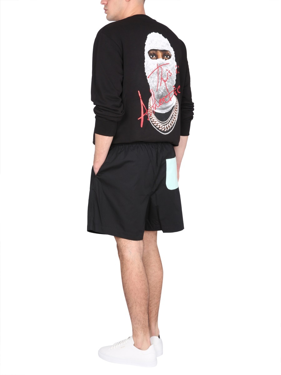 Ih Nom Uh Nit Graphic-print Crew Neck Sweatshirt In Black